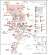 Kickapoo State Park site map