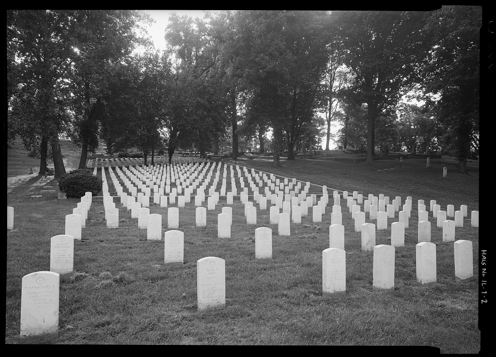 Alton, Alton National Cemetery, 600 Pearl Street (HALS IL-1)