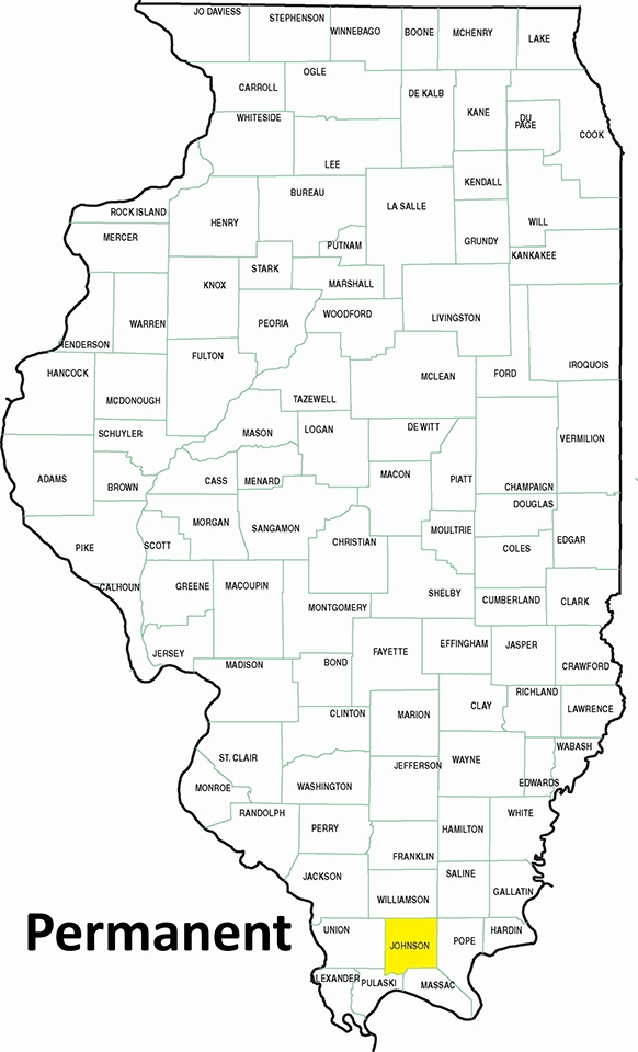 map permanent residency in Johnson County
