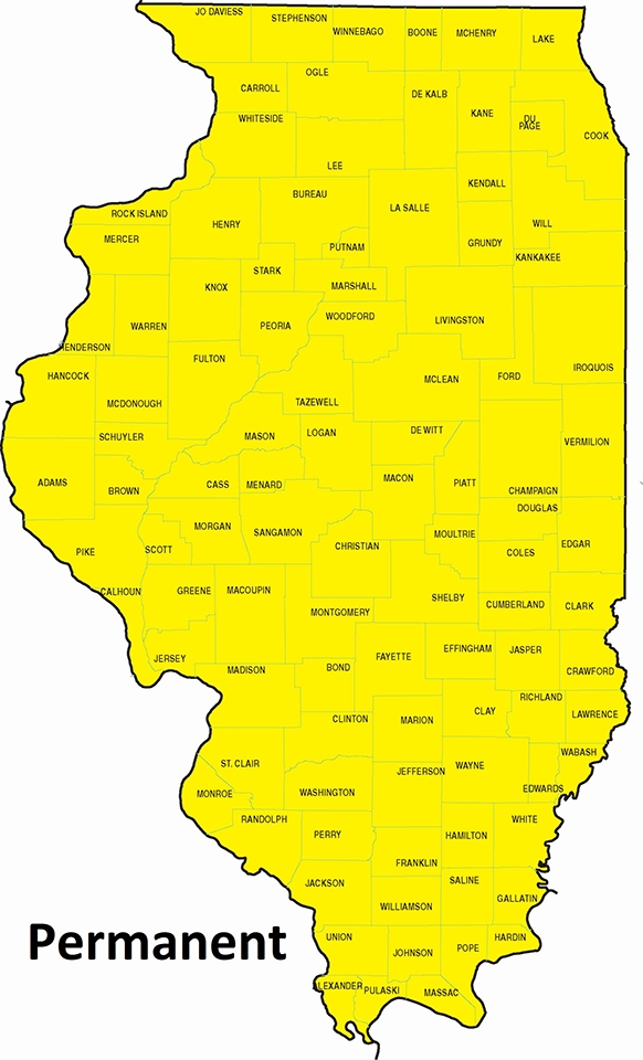 Map of Illinois Range