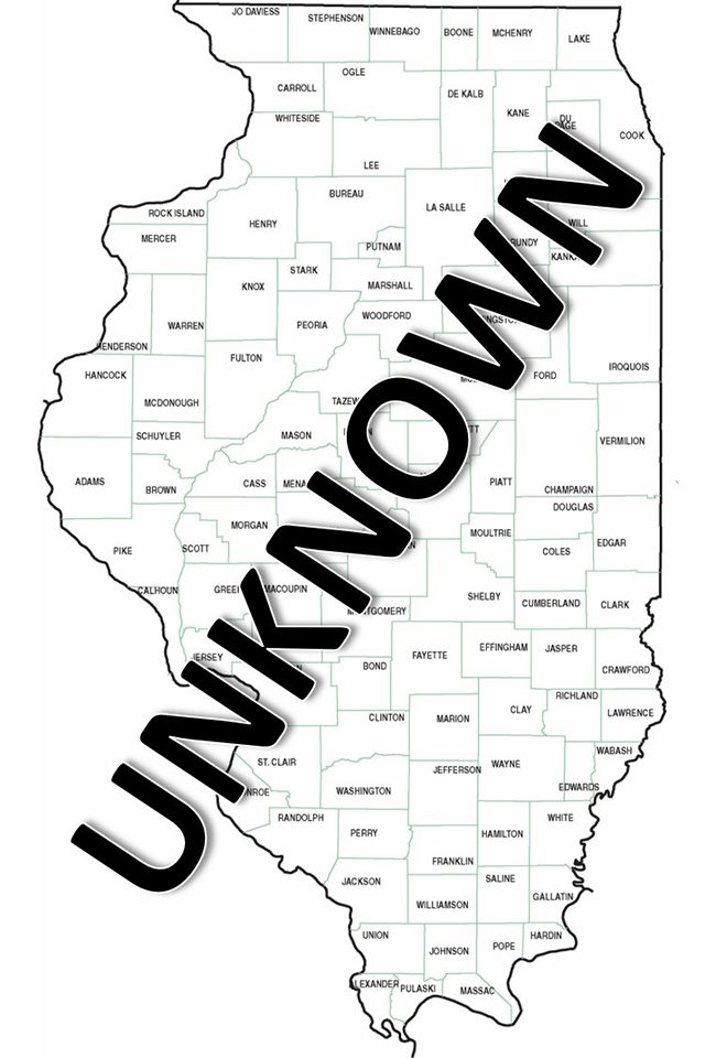 map showing unknown range in Illinois