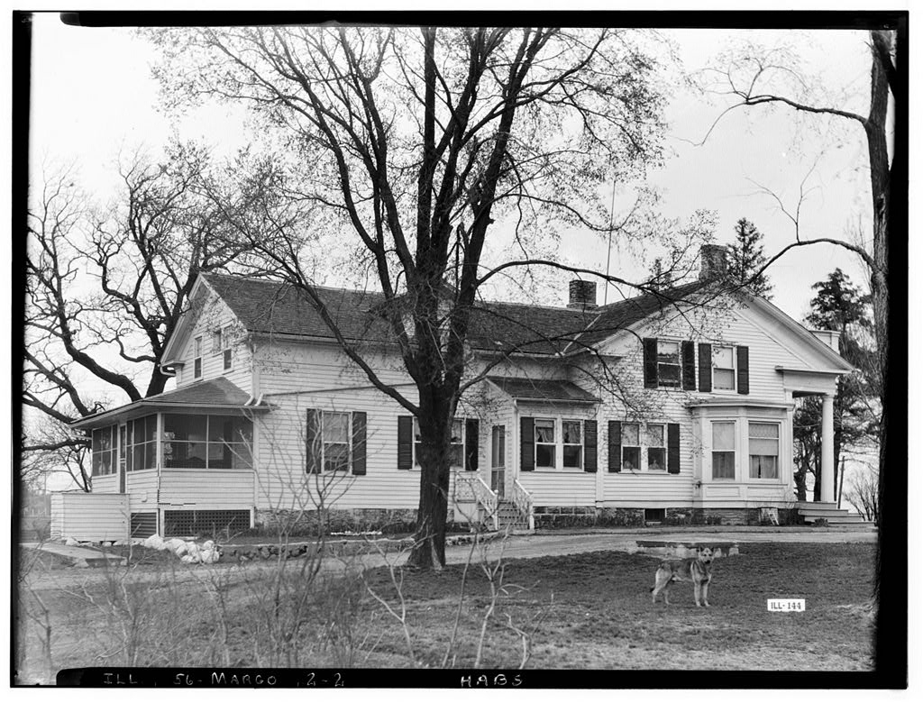 Marengo, Anson Rogers House & Farm Buildings, U.S. Route 20 (HABS IL-144)