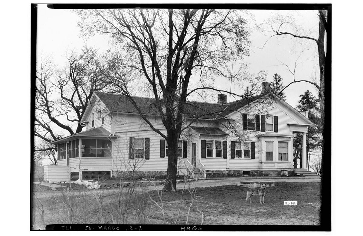 Marengo, Anson Rogers House & Farm Buildings, U.S. Route 20 (HABS IL-144)