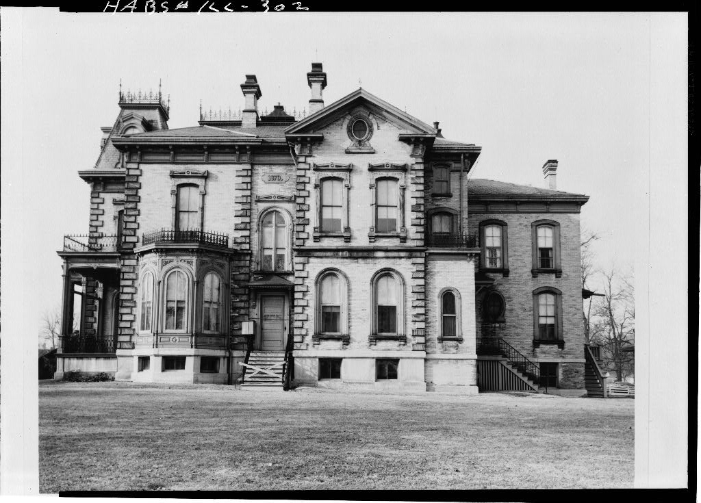 Bloomington, David Davis Mansion, Monroe & Davis Streets (HABS IL-302)