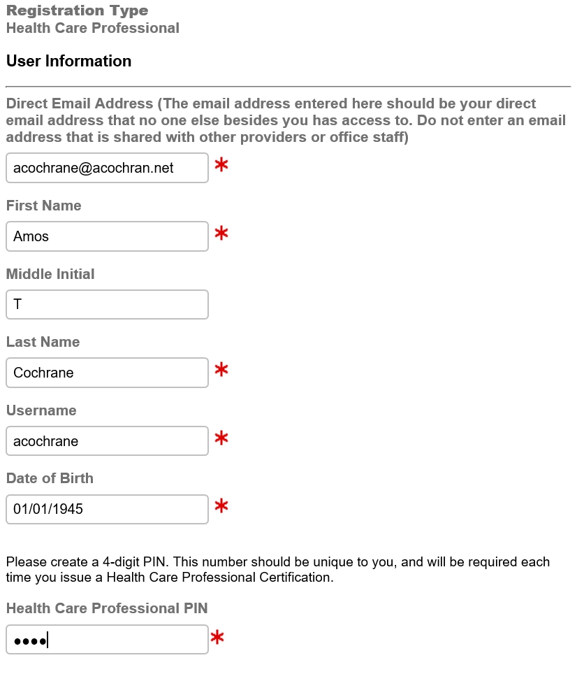 Health Care Professional information