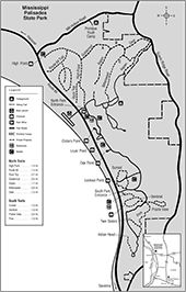 Mississippi Palisades Site Map Small