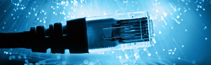 USB computer cable on white background