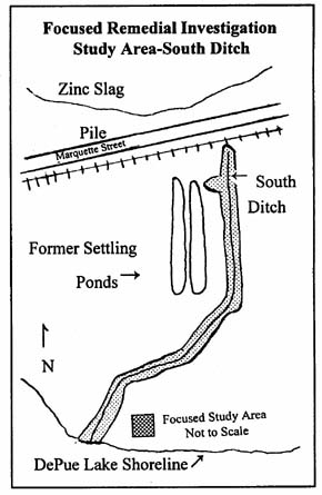 Focused Remedial Investigation study area - South Ditch