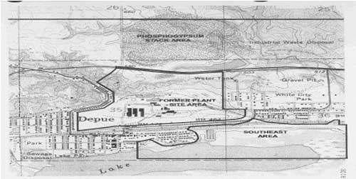 New Jersey Zinc/Mobil Chemical site map