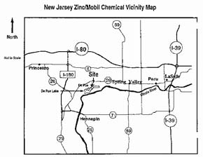 Vicinity Map - New Jersey Zinc site