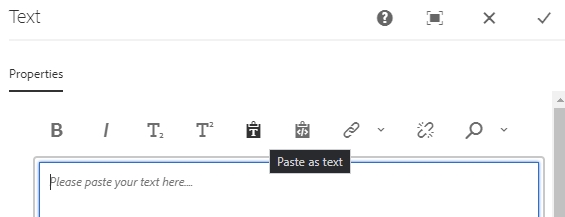 Paste as Text