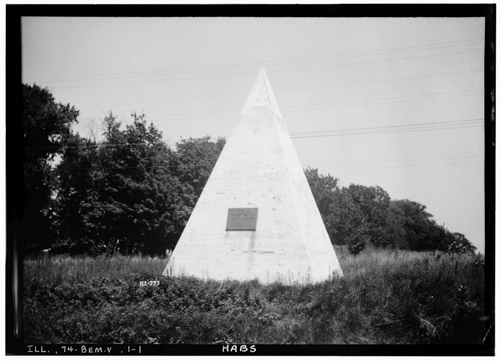 Bement vicinity, Lincoln-Douglas Road Marker (HABS IL-1117)