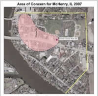 Site Location Map, Bishop Landfill, Litchfield, Illinois