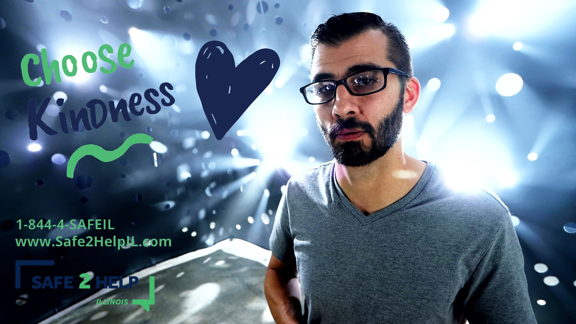 Choose Kindness Video Still Shot with Safe2Help web address