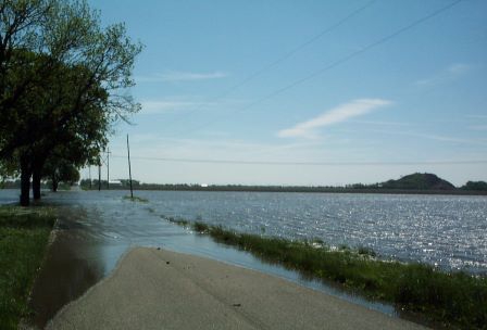 Sag subsided road gob pile
