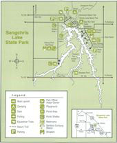 Sangchris Lake site map
