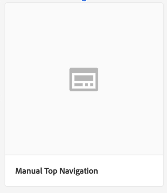 Select Manual Top Nav