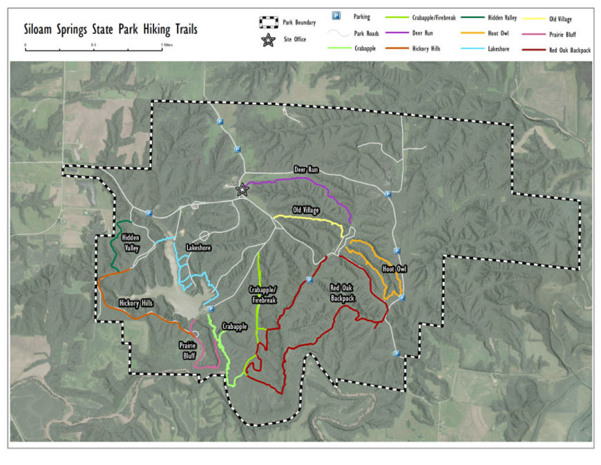 Siloam Springs hiking trails map