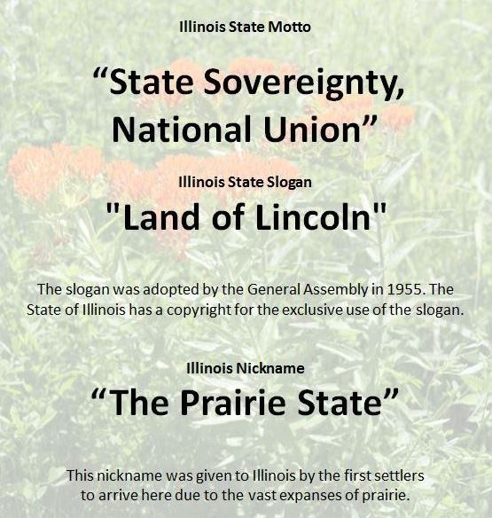 State Symbols motto page