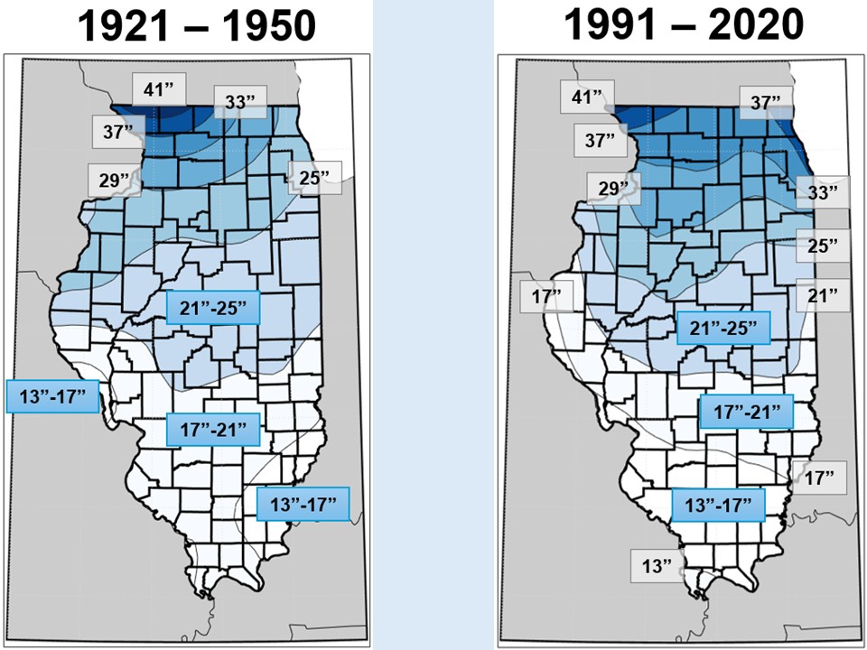 Average Total Season Snowfall (inches)