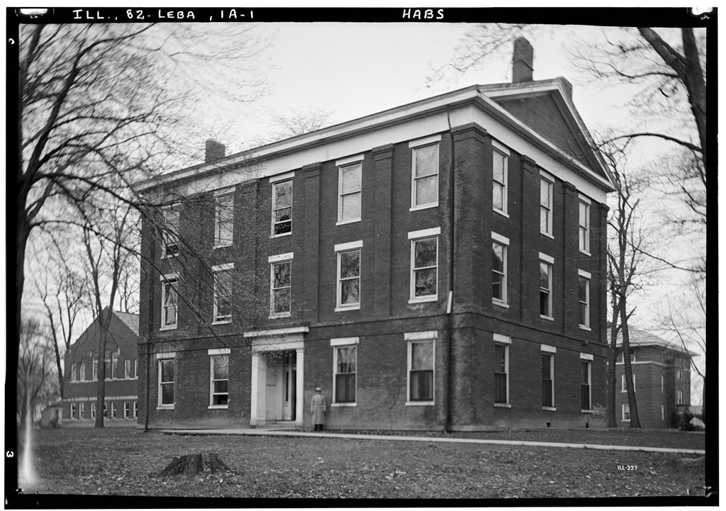 Lebanon, McKendree College, Old Main Building, College Square (HABS IL-227)