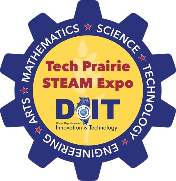 Department of Innovation and Technology Tech Prairie STEAM Expo Logo: Science, Technology, Engineering, Art, Mathematics