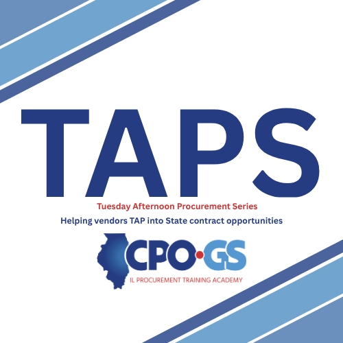 CPO general Services Tuesday Afternoon Procurement Series (TAPS) logo