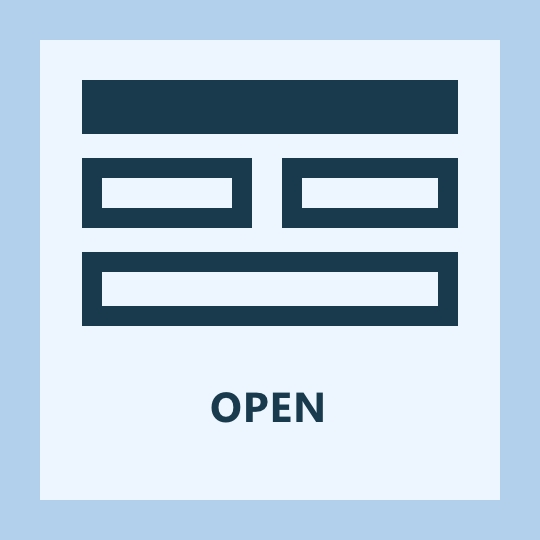 Open page template