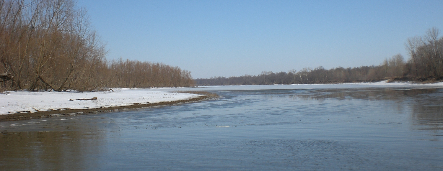 river in winter