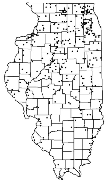 Map of Ambient Monitoring Network Wells