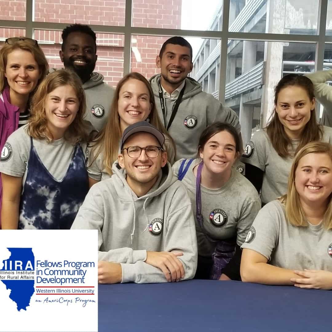 Group picture of AmeriCorps Members from Western Illinois University