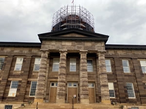 Old State Capitol Under Construction