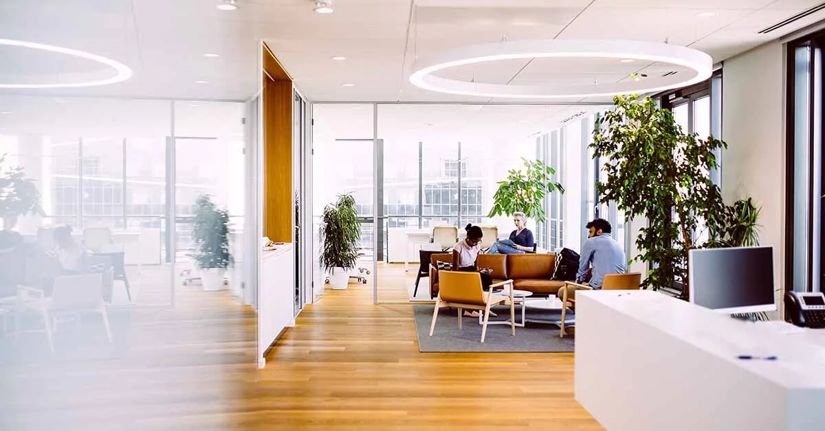 Office reception area