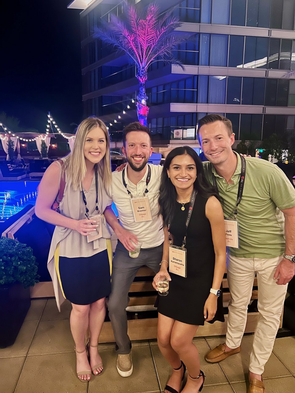 Young girls and boys posing for a pic