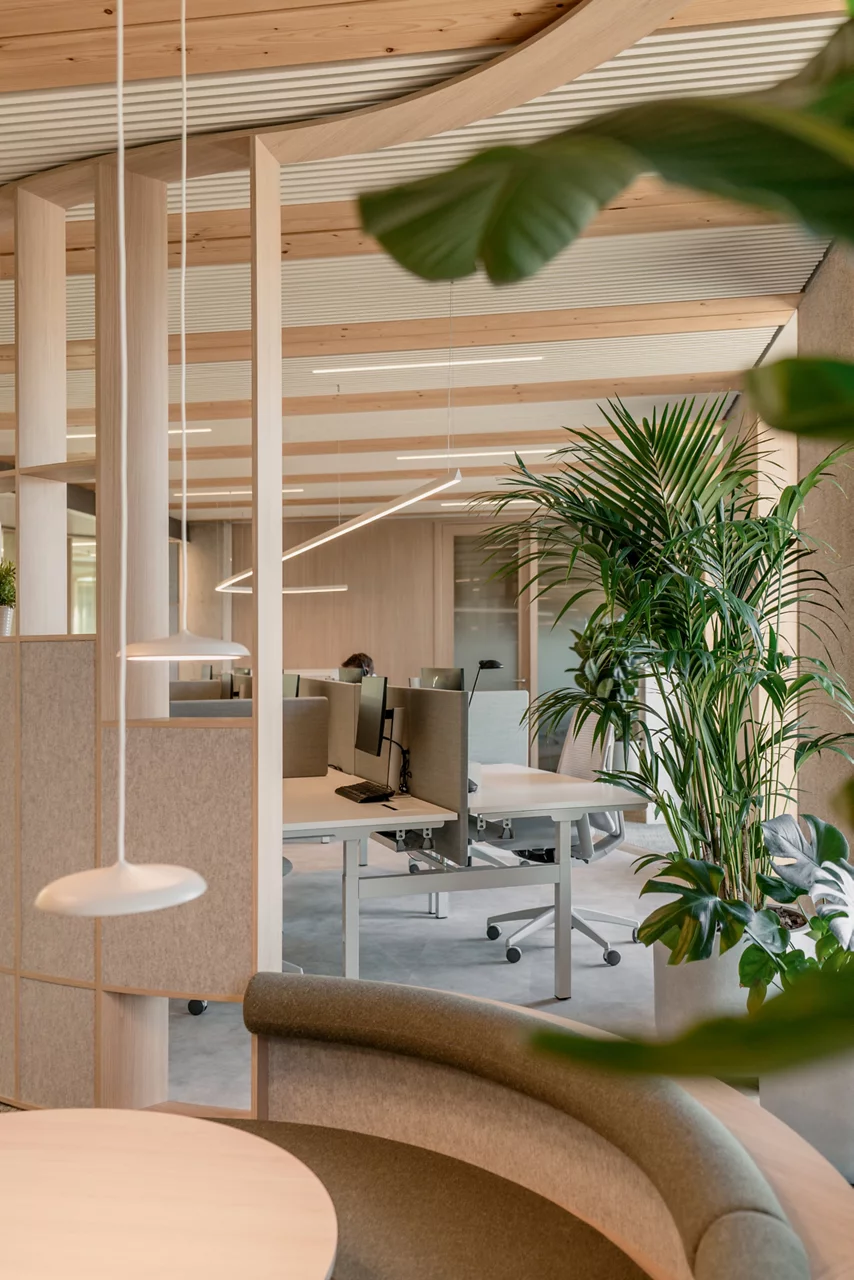 Office with green environment