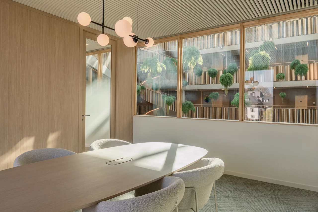 office room with nice window view