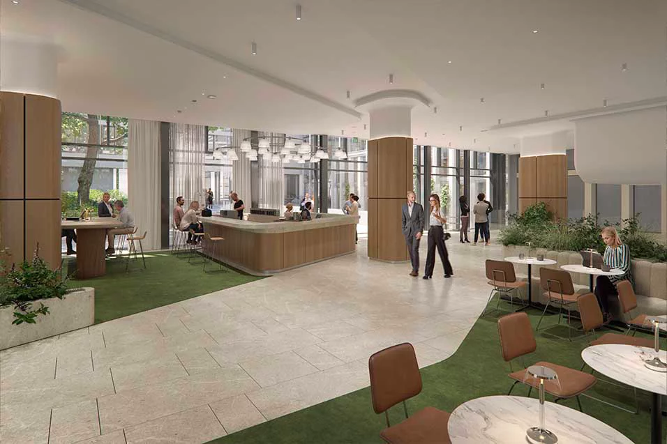 Inside office space