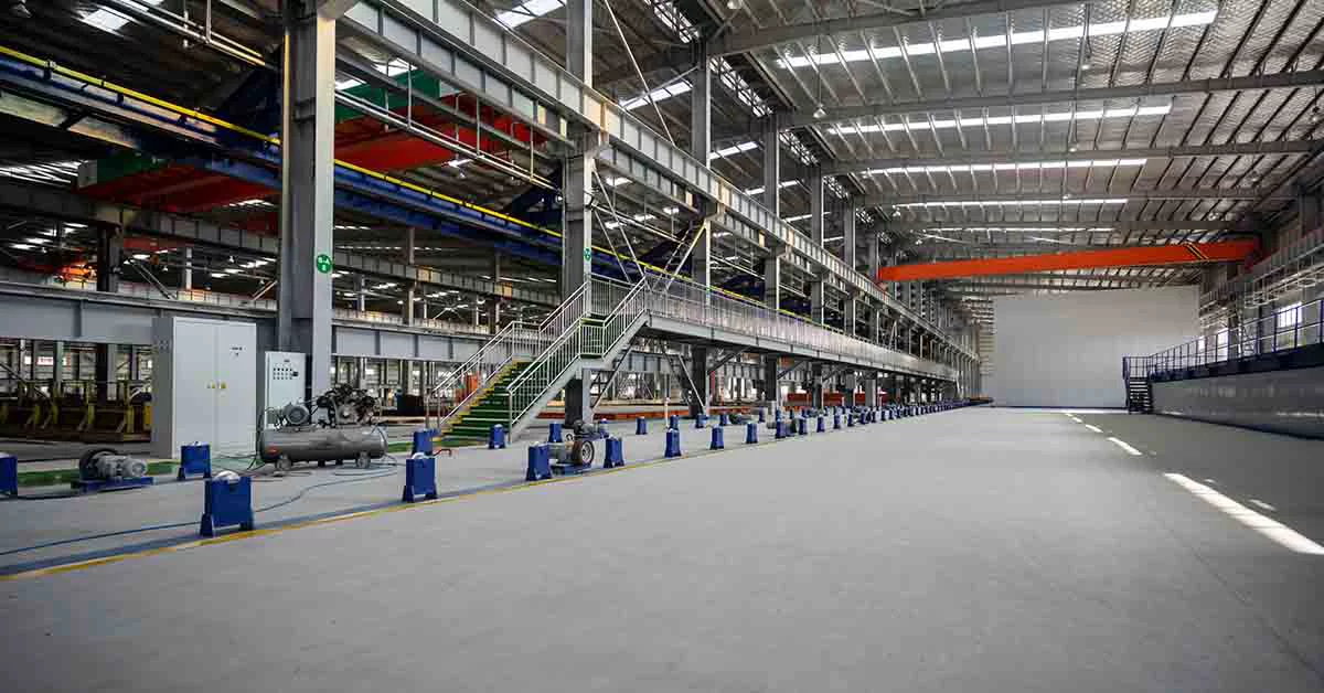 Empty warehouse space