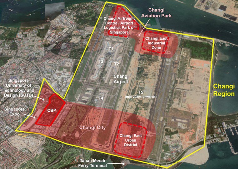 Plans for the Changi region in Eastern Singapore