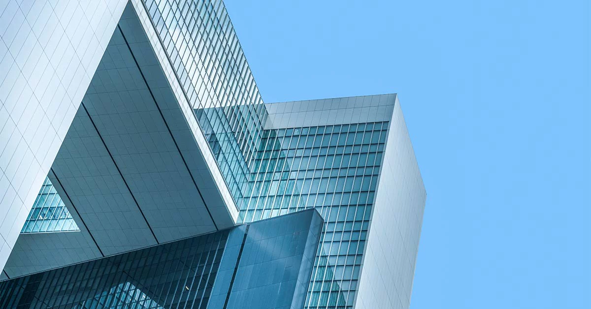 Glass building