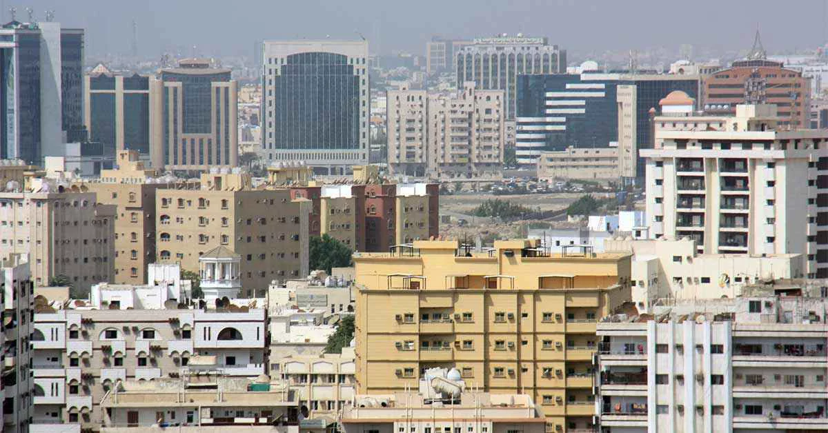 Skyline of Jeddah, Saudi Arabia