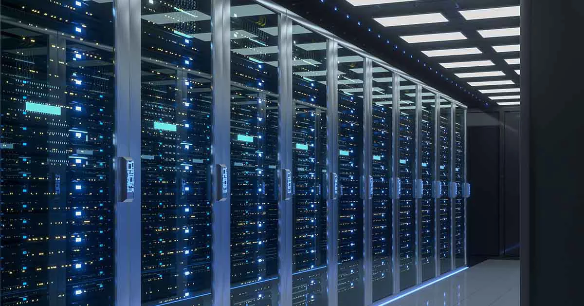 Server room in data centre