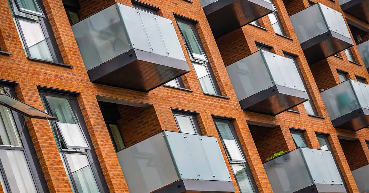 Social housing residential apartment block