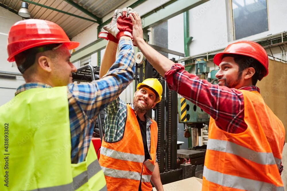 Employees working in industry