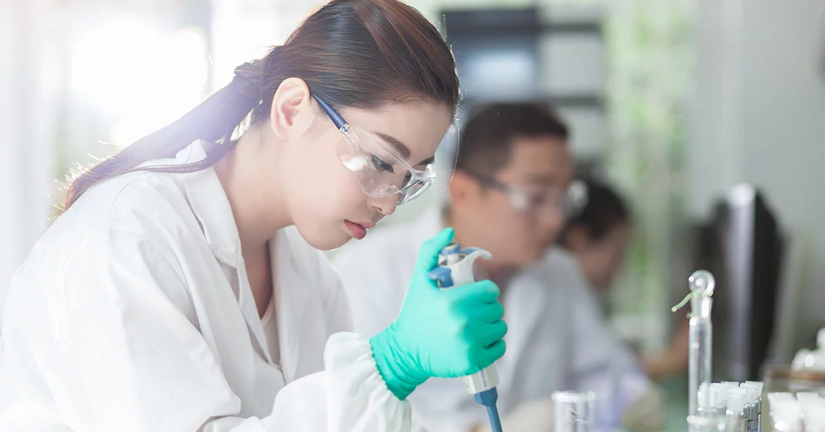 Scientists working in a laboratory