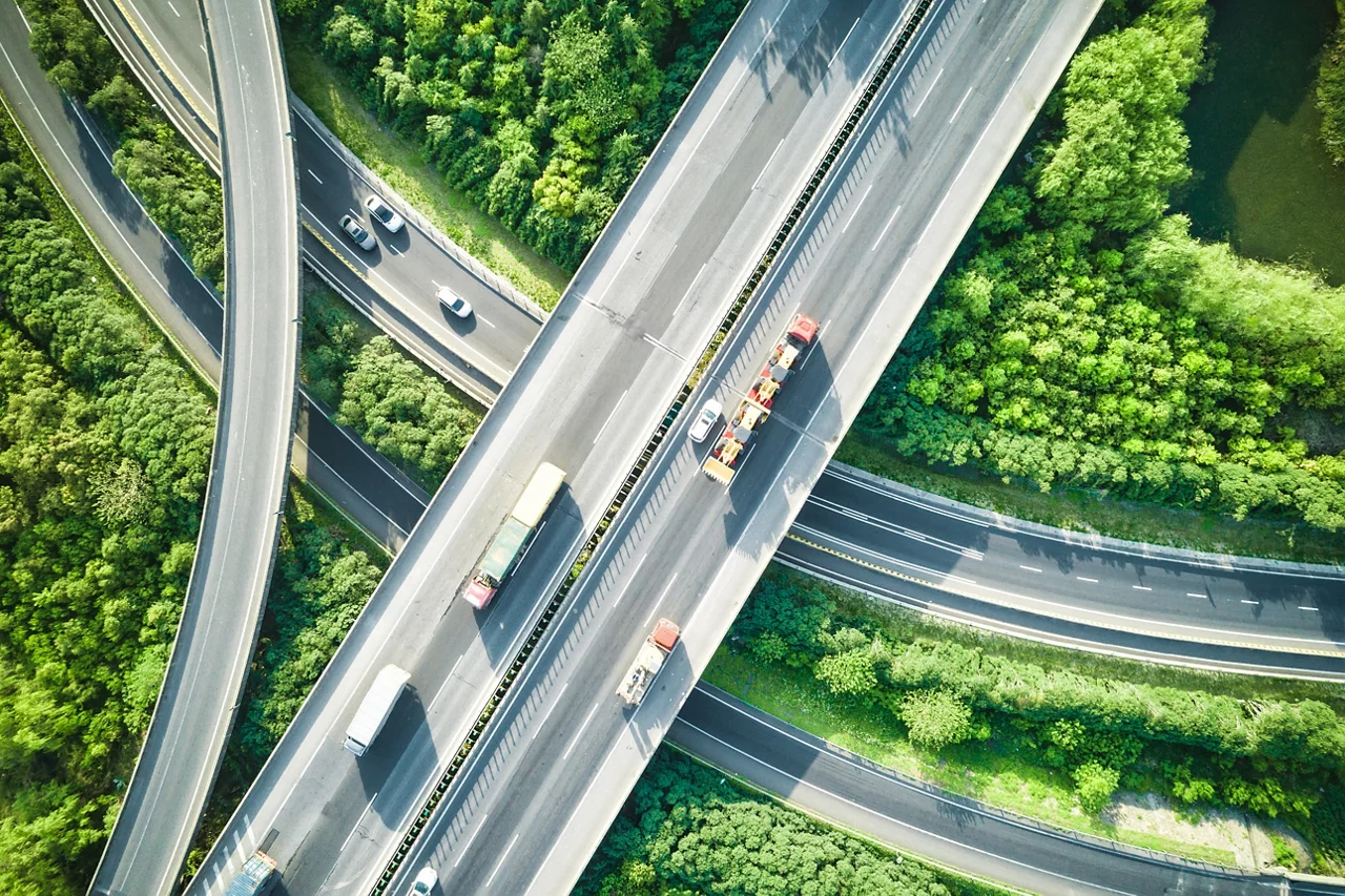 City, Highway, Traffic, Overpass, Mode of Transport