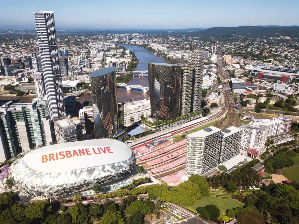 Top view of Brisbane live