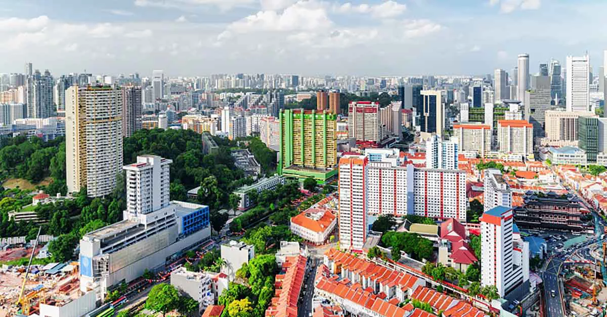uber level view of residential buildings in singapore