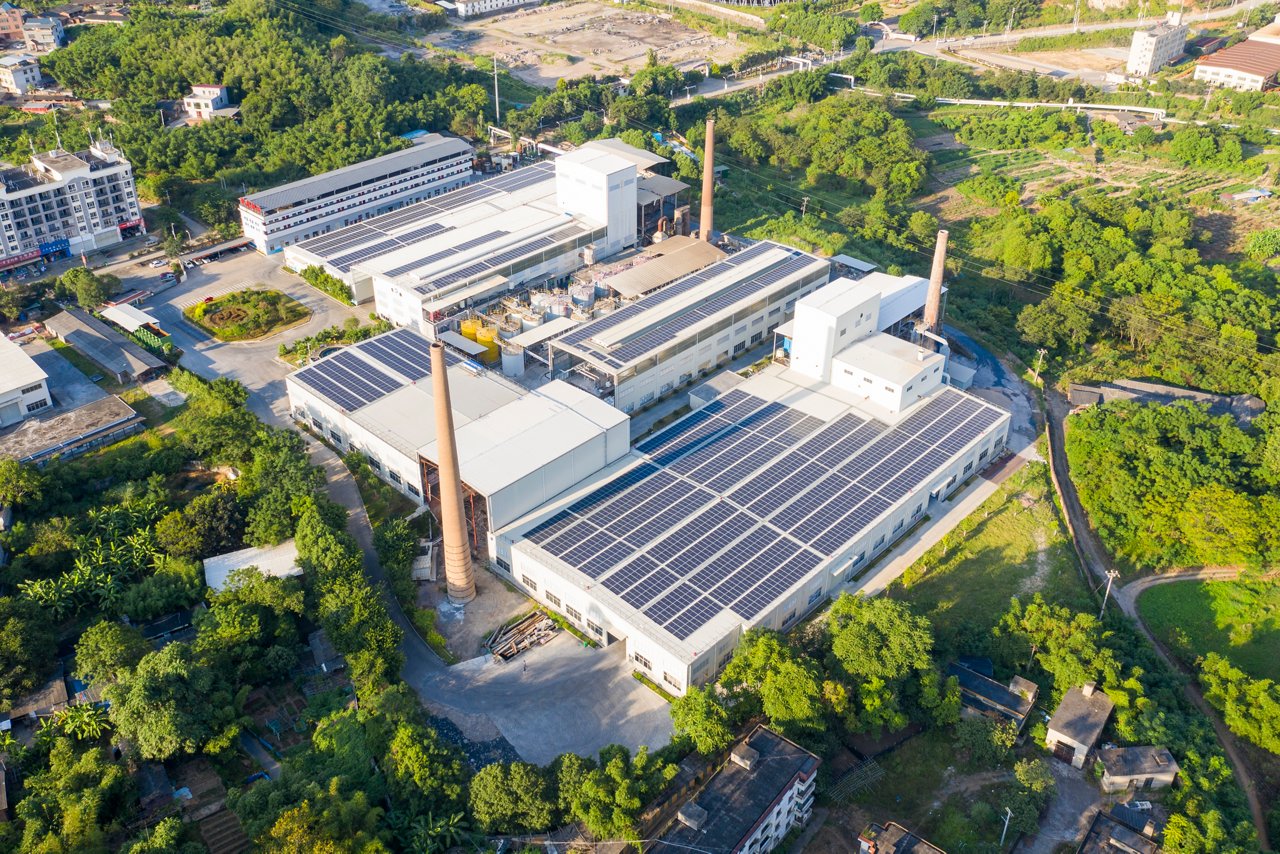 太陽光発電システムを導入した海外の工場