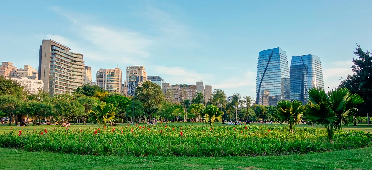 Image of a buildings with a greenery